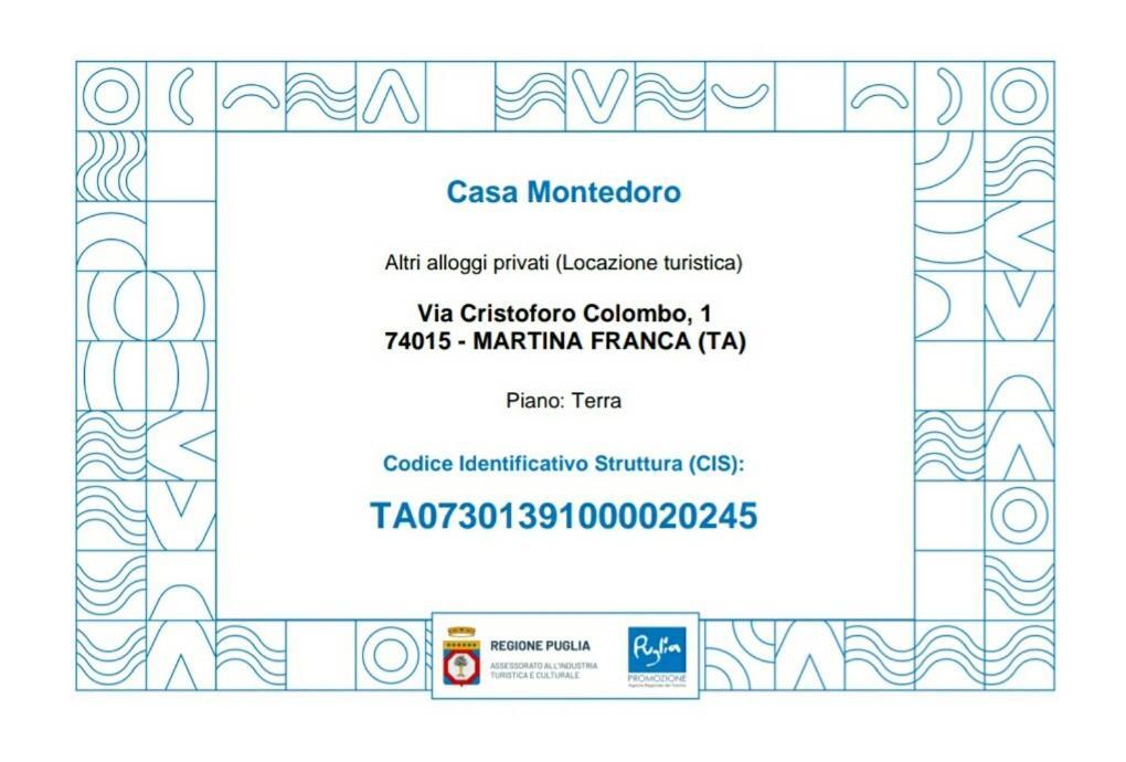 Casa Montedoro Martina Franca Exteriör bild